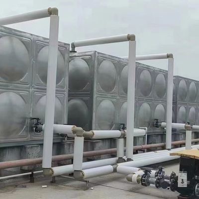 湖南岳阳生活不锈钢水箱12*10*4的供水方案 长效安全的循环水泵设备解析